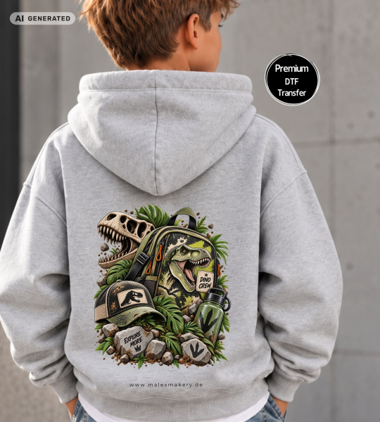Bügelbild - " Dinoabenteuer "