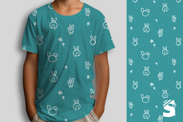 Cool Easter  #Türkis - Bio Jersey