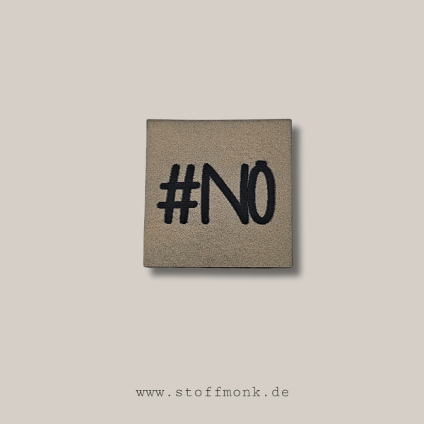Label - #NÖ - ca. 3cm x 3cm - Kunstleder ++ Farbauswahl ++