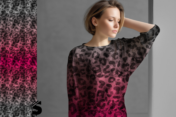 Leo GRUNGE- #dunkelgrau/pink - Bio French Terry