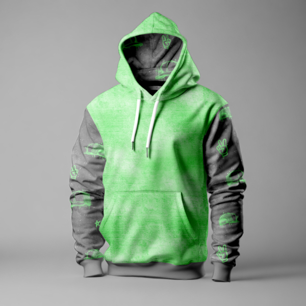 Cool Caps - #grau/minze  -  Bio Jersey