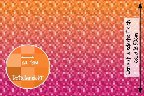Pixel #pink/orange - Bio JERSEY