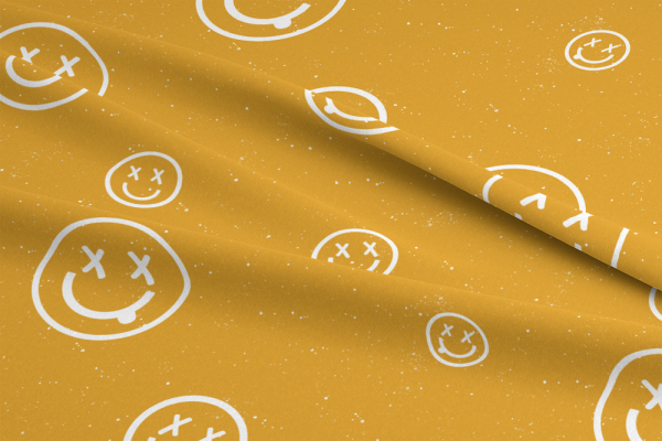 SMILIES #gelb/weiss - Bio Jersey