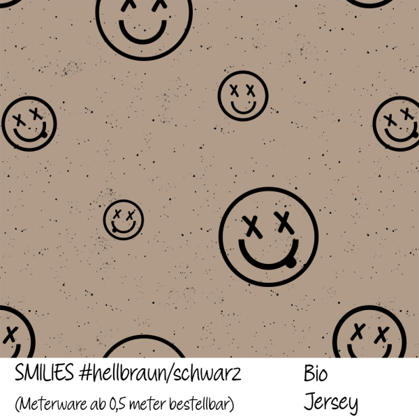 SMILIES #hellbraun - Bio Jersey
