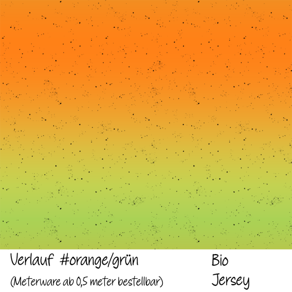 VERLAUF #orange/grün - Bio Jersey