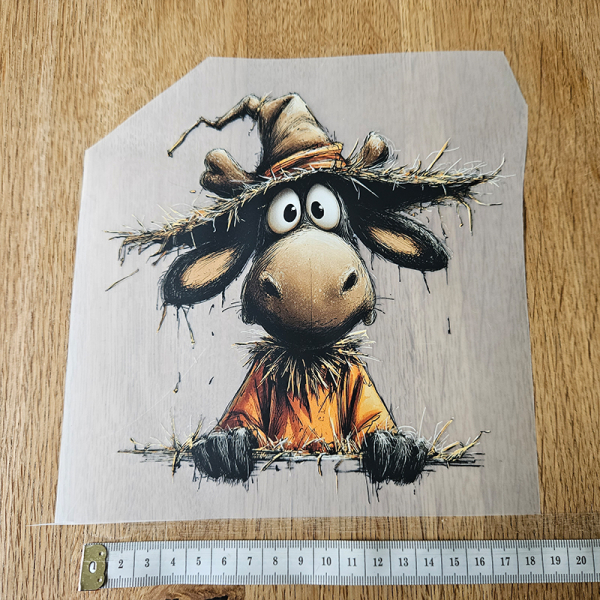 Bügelbild versandfertig - längste Seite ca. 18cm   - WA_H1_18cm / Esel - 4 € anstatt 4,99€