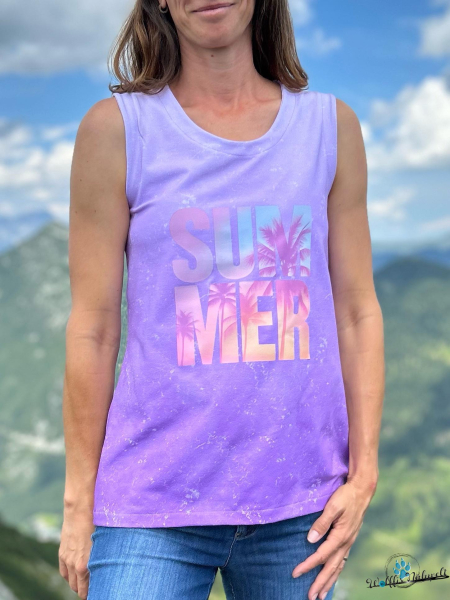 Bügelbild - " SUMMER (Palmen Text) " - Version 2