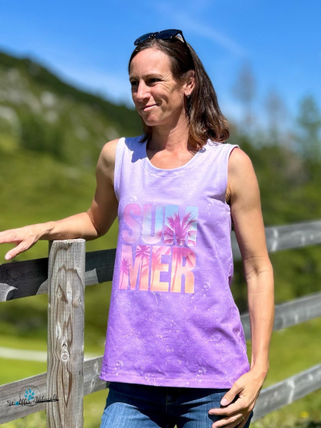 Bügelbild - " SUMMER (Palmen Text) " - Version 2