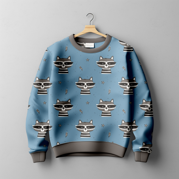 " Bandit Racoon - Blue "  --- Stoffart wählbar --