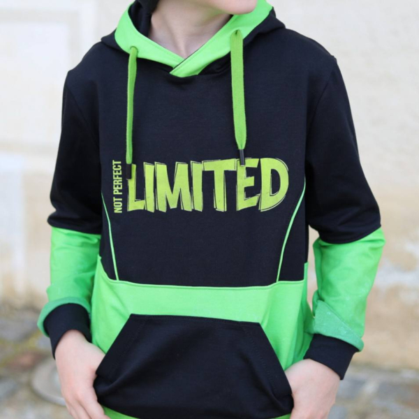 Bügelbild -  " NOT PERFECT  LIMITED  # lime "