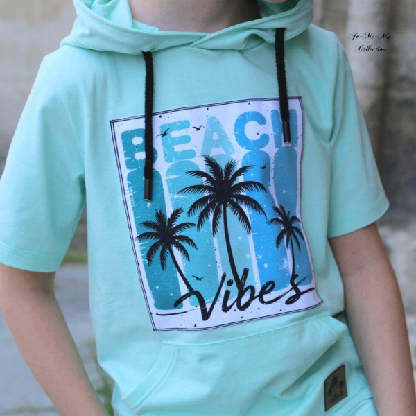 Patch / Aufnäher  - Beach Vibes #blau Töne - Rechteck