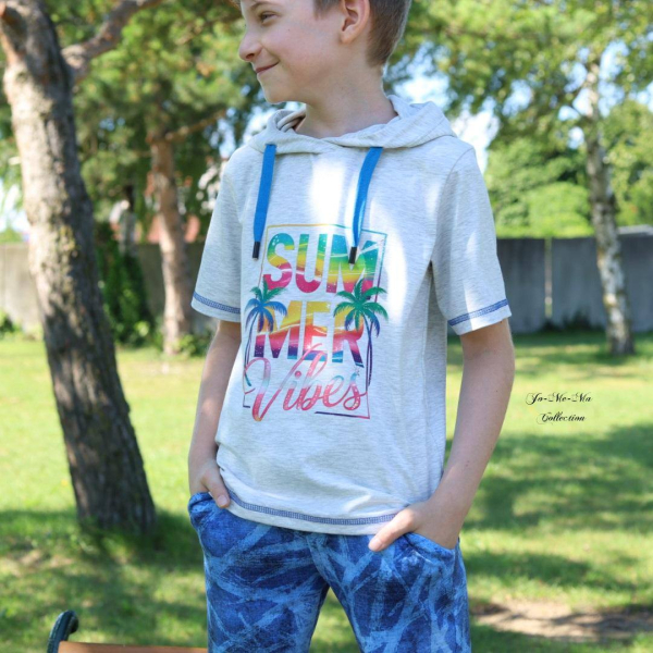 Bügelbild - "Summer Vibes - #Regenbogen (Rechteck)
