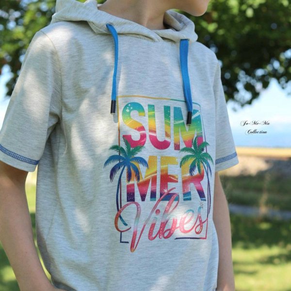 Bügelbild - "Summer Vibes - #Regenbogen (Rechteck)