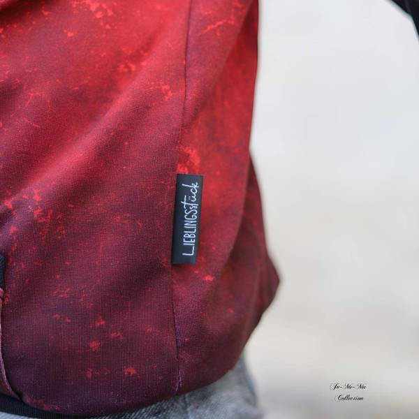 3 er Set - Weblabel gefaltet - LieblingsStück - schwarz