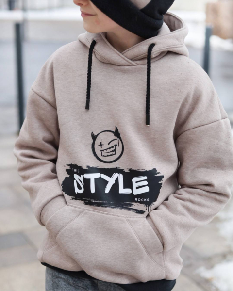 Bügelbild -  " THIS STYLE ROCKS " #schwarz