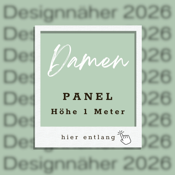 Ep - Panel Designnäher 2026 - " Damen " - Bio French Terry - (Höhe 1 Meter)