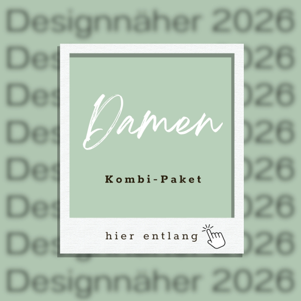 Kombi-Paket Designnäher 2026 - " Damen " - Bio French Terry