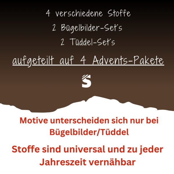 Adventspaket/Weihnachtspaket   -   BRAUN/SCHWARZ  -  (Geschlecht wählbar)