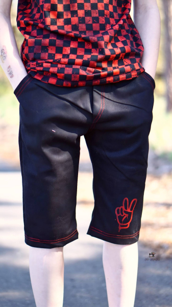 TWILL - elastisch - Schwarz Uni - *SCHWERE VERSION*