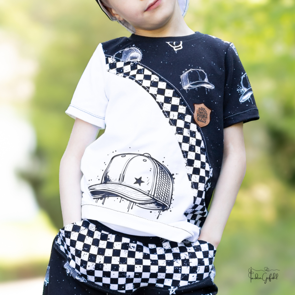 Bügelbild -  " Cool Cap " #schwarz