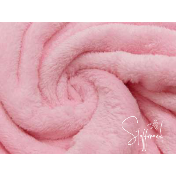 Kuschel Fleece - beidseitig - Rosa