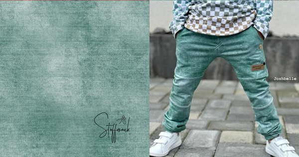 " DENIM - #MINTGRÜN " -    Jersey