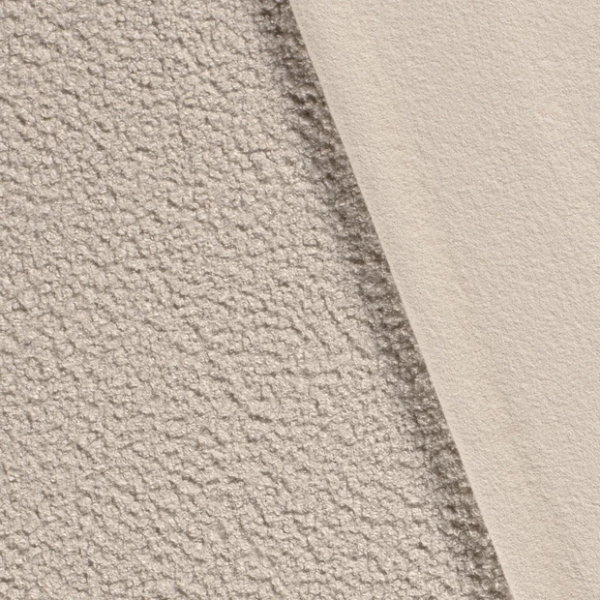 BOUCLÉ STOFF - Beige Uni