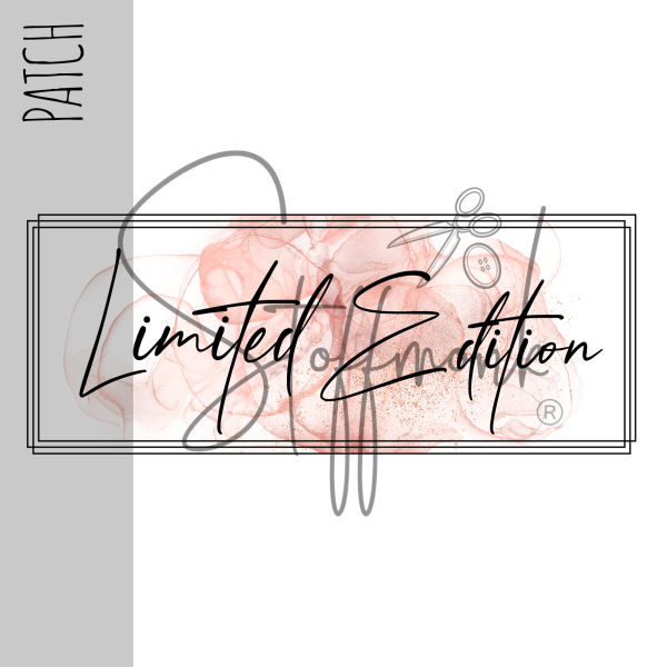 Patch / Aufnäher  - Limited Edition Rose - Größe wählbar -