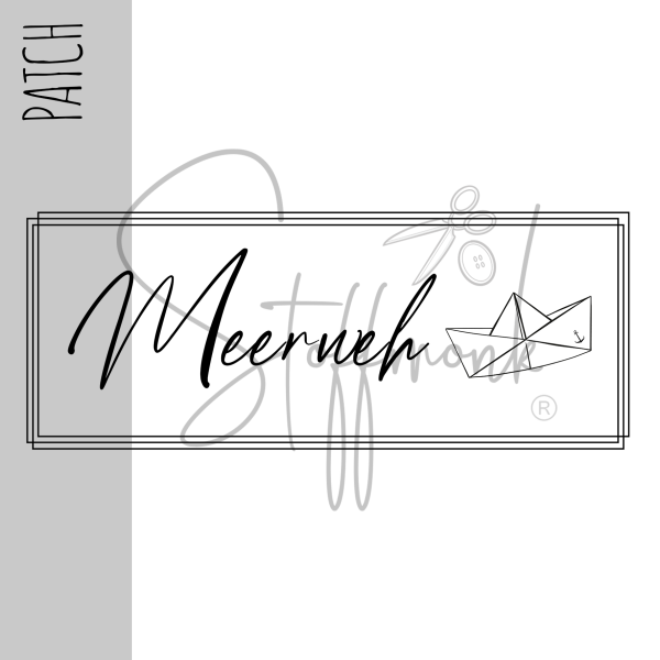 Patch / Aufnäher  - Meerweh (Schiffchen) - Größe wählbar -