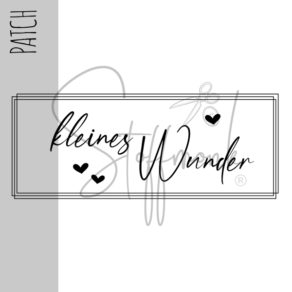 Patch / Aufnäher  - Kleines Wunder (Herzen) - Größe wählbar -