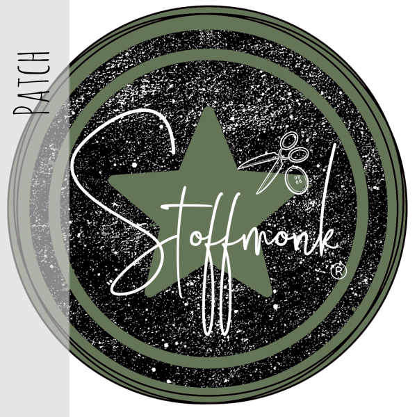 Patch / Aufnäher  - Grunge Stern - Armygrün