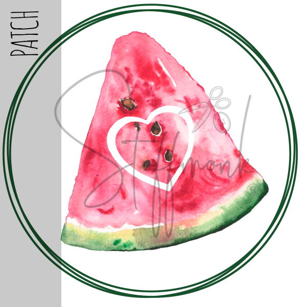 Patch / Aufnäher - Wassermelone  - Größe wählbar -