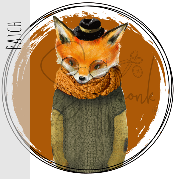 Patch / Aufnäher  - Winter FOX - ROST