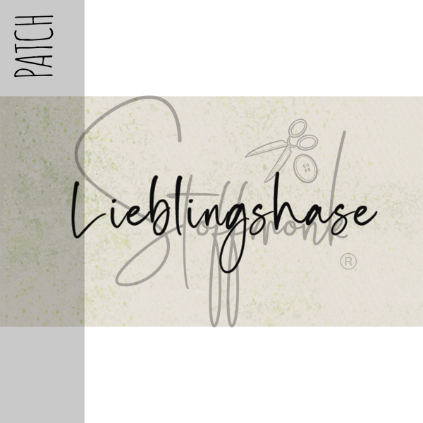 Patch / Aufnäher  - "Lieblingshase" - Creme