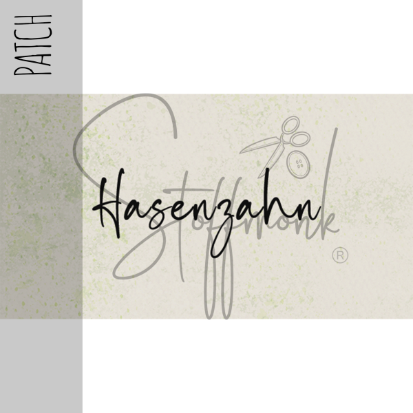 Patch / Aufnäher  - "Hasenzahn" - Creme