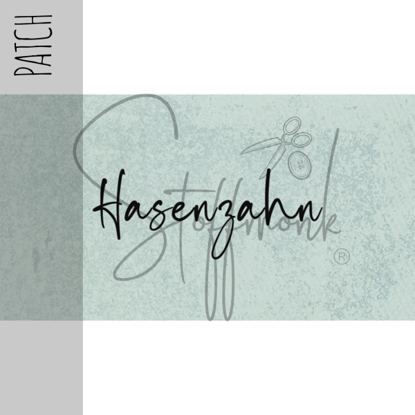 Patch / Aufnäher  - "Hasenzahn" - Blau