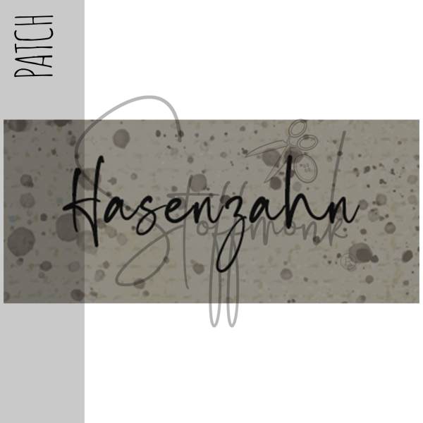 Patch / Aufnäher  - "Hasenzahn" - Taupe