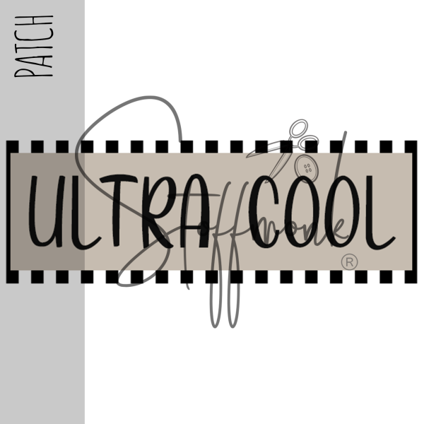 Patch / Aufnäher  - "ULTRA COOL" - beige