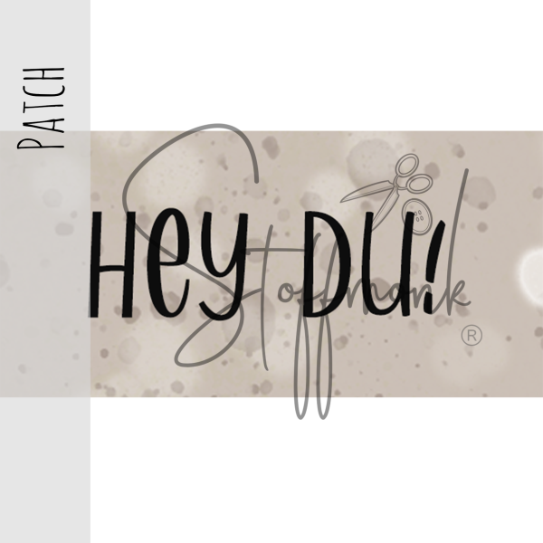 Patch / Aufnäher  - Smietz Pferd "HEY DU!" - Beige