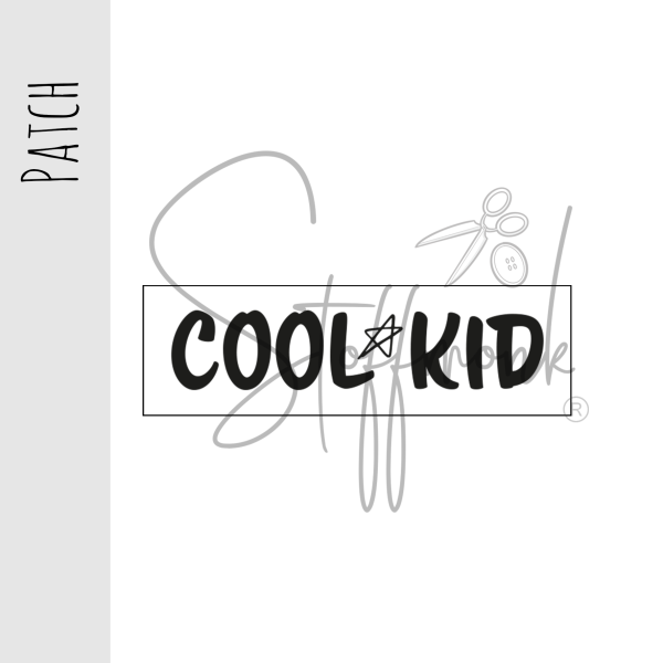 Patch / Aufnäher  - "Cool Kid (Stern)"