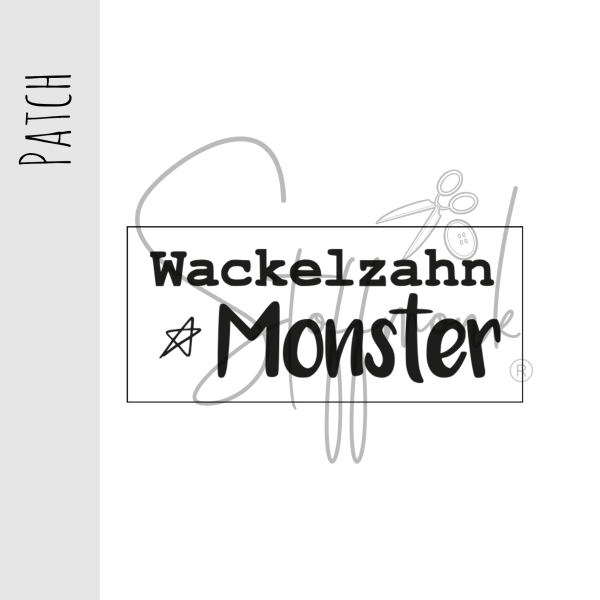 Patch / Aufnäher  - "Wackelzahn Monster"