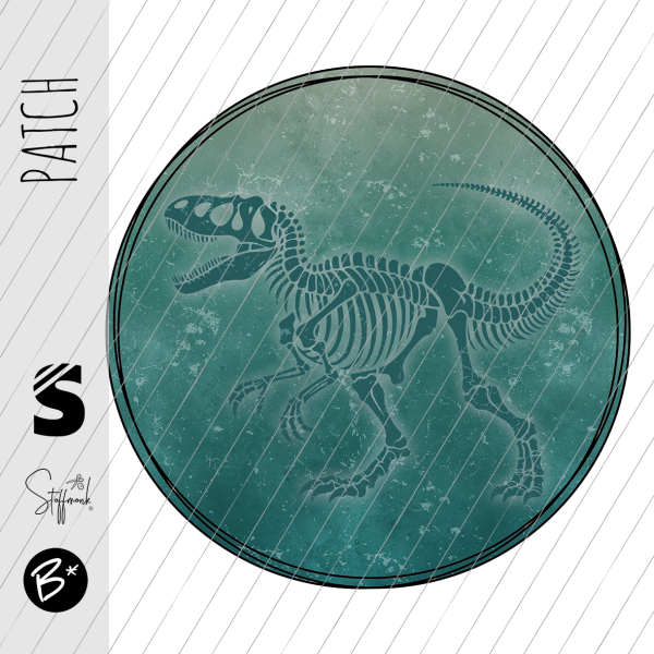Patch / Aufnäher  - Raptor #petrol/petrol - Button