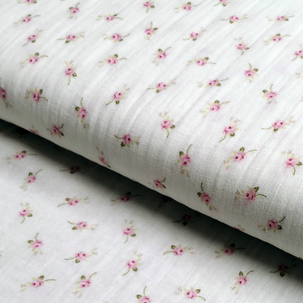 Musselin Double Gauze - Mini Rosen