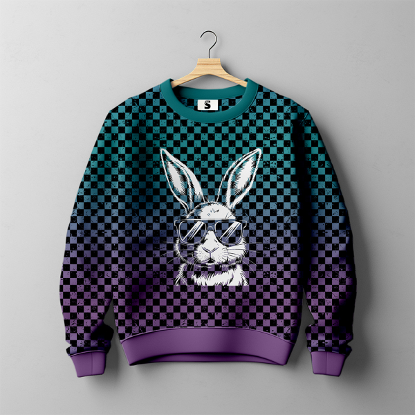 Bügelbild -  " Hase Outline #weiss "