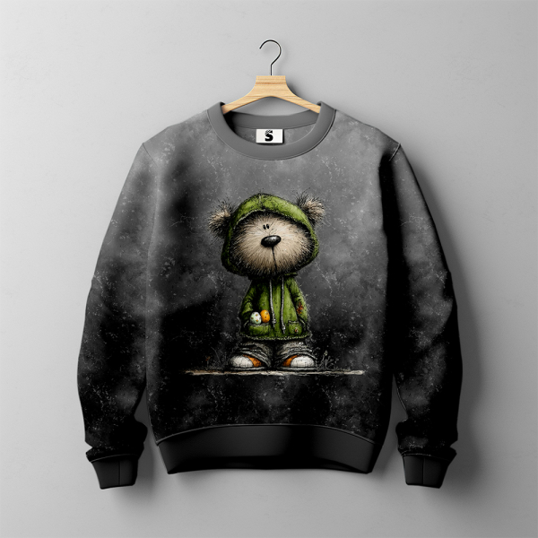 Bügelbild -  " Cooler Oster - Bär "