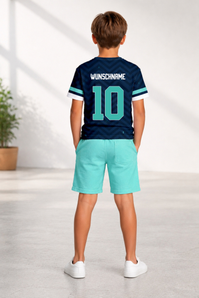 Bügelbild " Wunschname Wunschtext Trikot  "  - Größe + Farbe + Schriftart frei wählbar