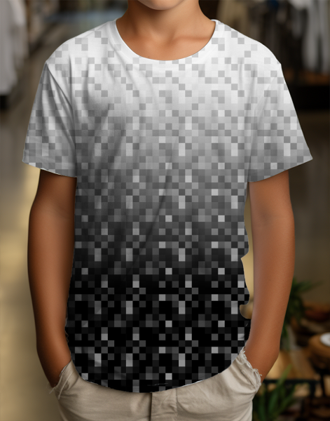 Pixel #weiss/schwarz - Bio JERSEY