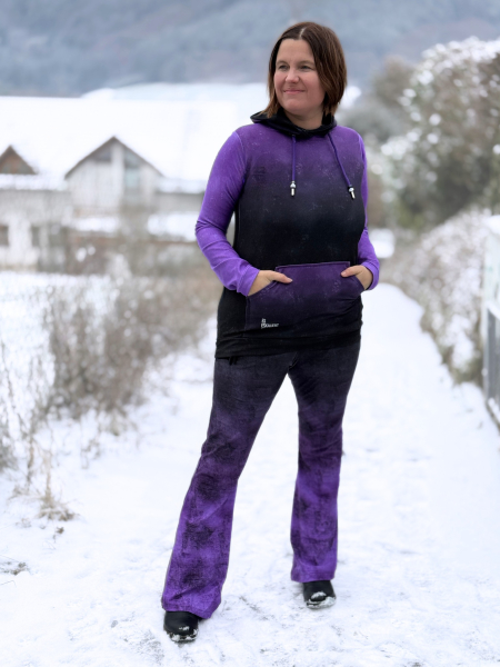 DENIM - #dunkelgrau/lila - Bio French Terry