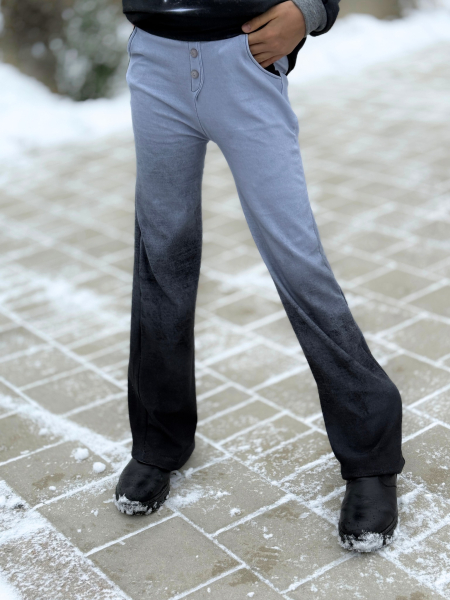 DENIM  - #dunkelgrau/hellgrau - Bio French Terry