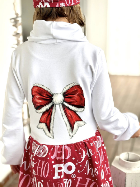 Bügelbild -  " Schleife #rot "